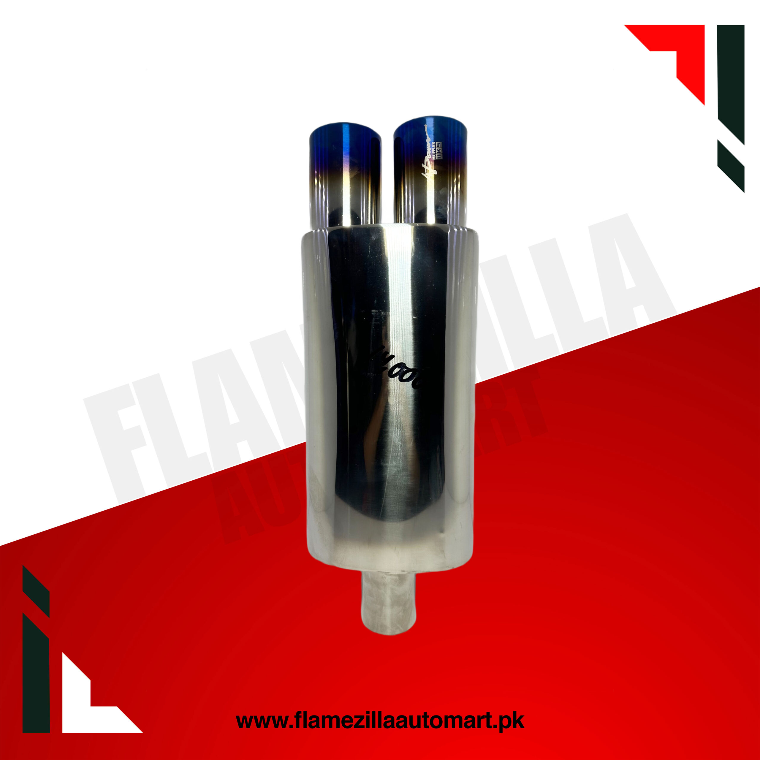 HKS Dual Exhaust Burned Tip