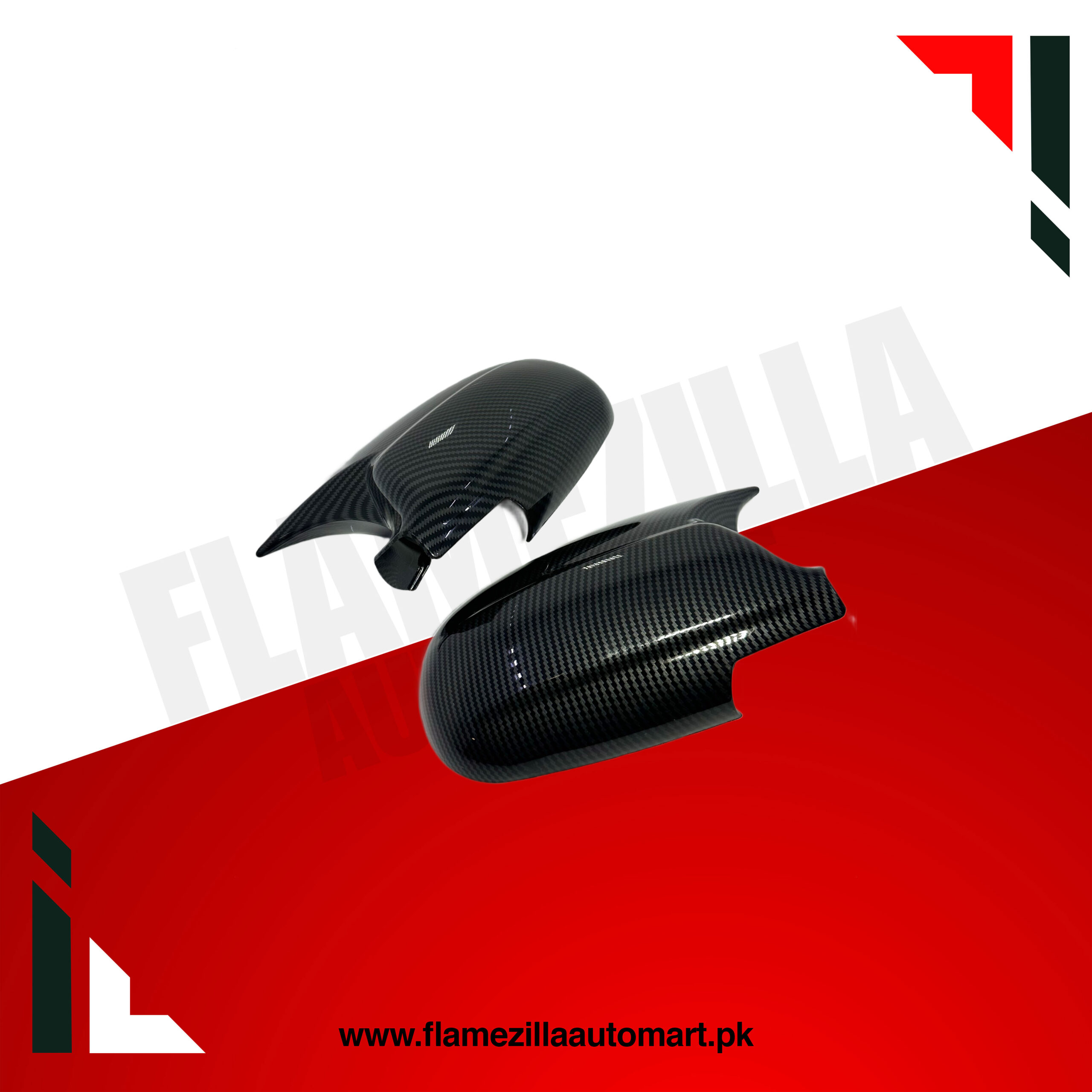 Civic 1999–2000 Batman Style Side Mirror  Cover — Carbon Fiber