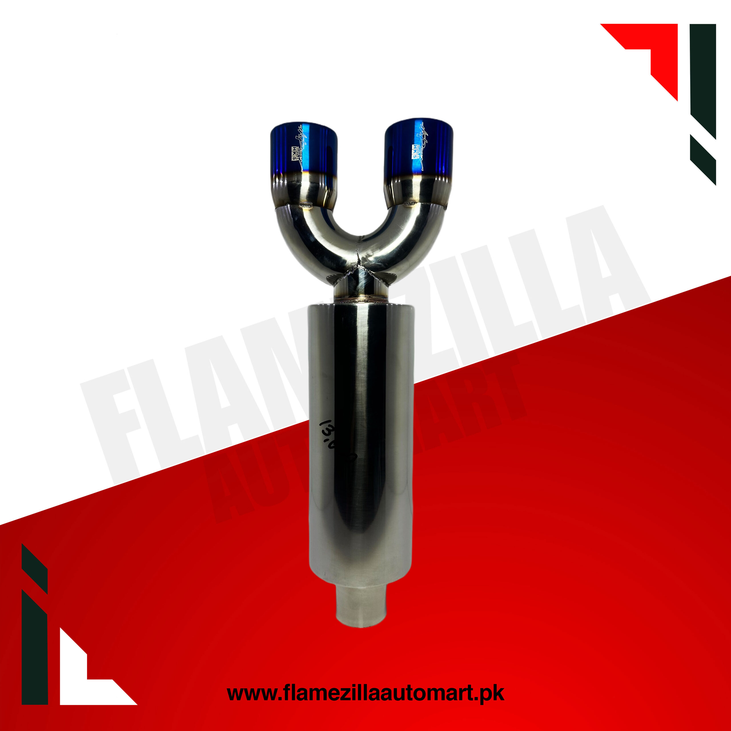 HKS Exhaust Dual Tip Burned Style